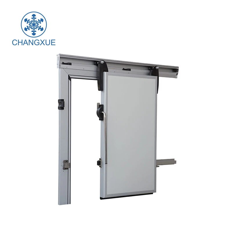 Sing-open manual sliding door cold room door for cold storage