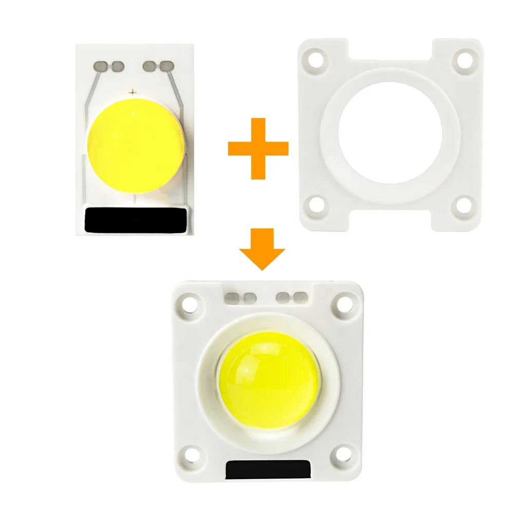 driverless ceramic substrate 220V 50w silica gel lens led cob chip