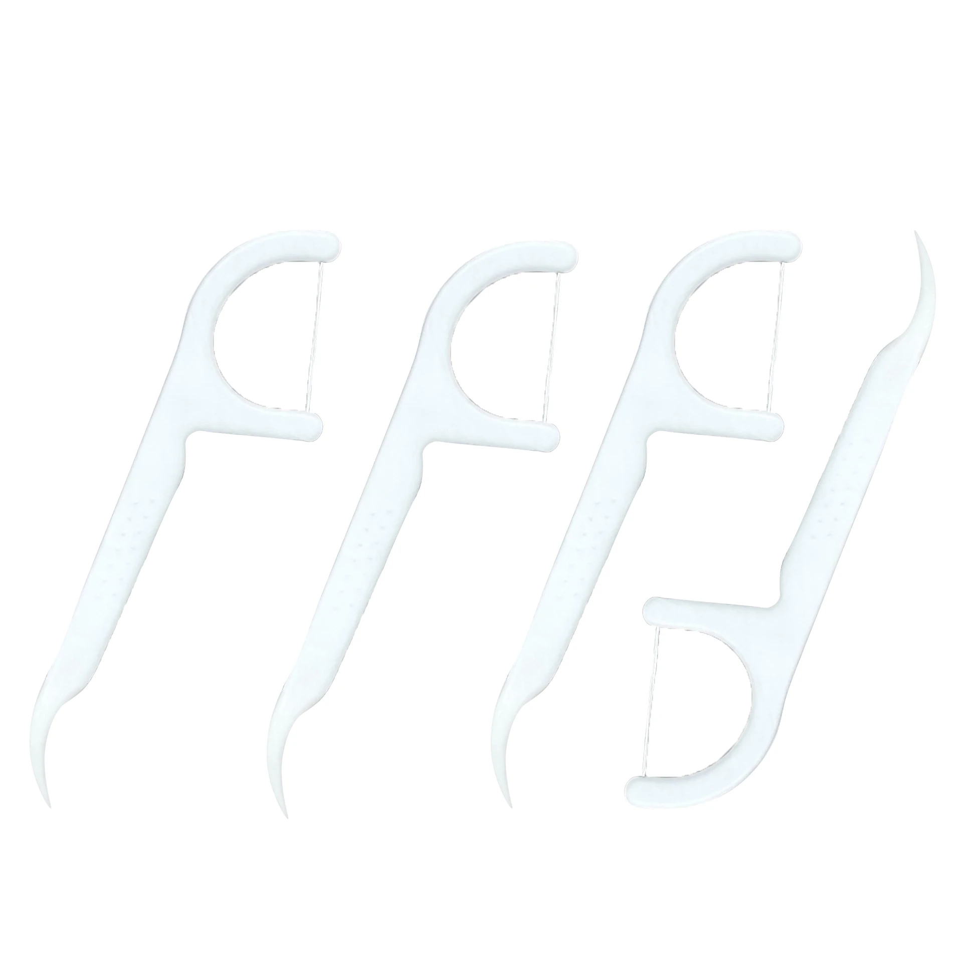 Eco Friendly Charcoal Organic Tooth Flossing Sticker Flosser Organic Biodegradable Dental Floss Picks