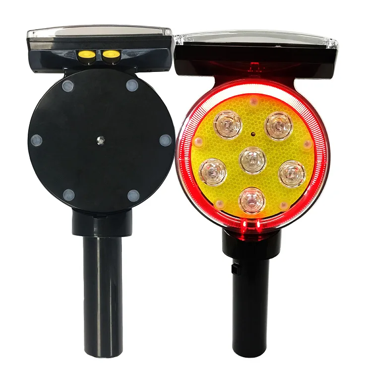 Factory Price 8pcs LED Solar Smart GPS System Traffic Safety Road Warning Signal Light Contour  Light with Light Control Switch
