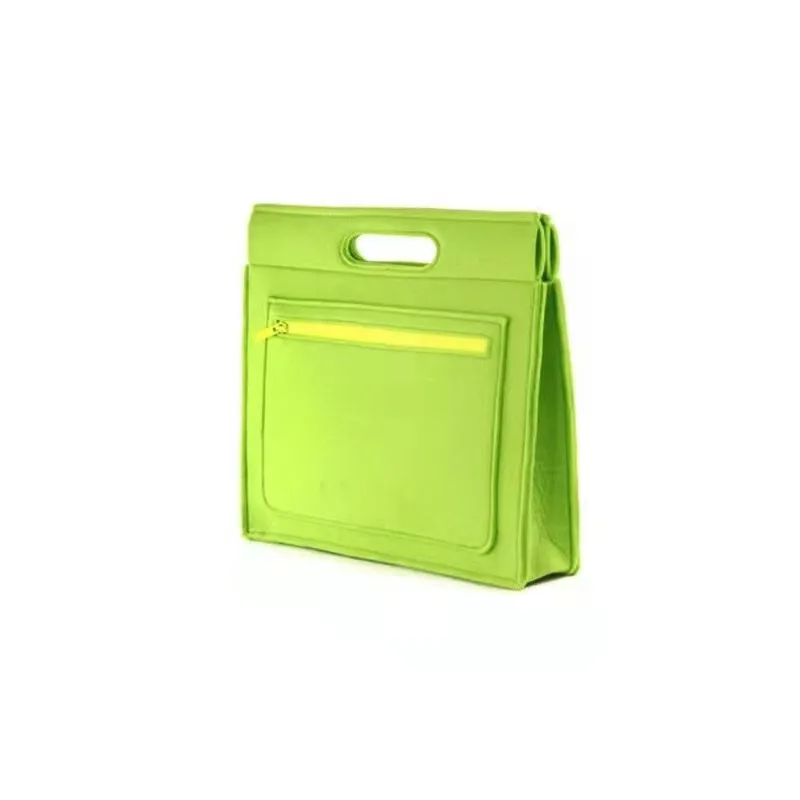 Фабричная оптовая продажа нетканый тканевый портфель A4 Сумка для документов с ручкой фетровая сумка для ноутбука