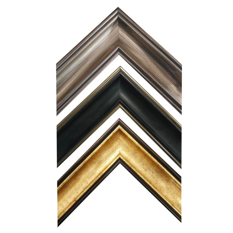Guancheng DIY PS Retro Dark Gold Painting Frame For Canvas Painting Picture Factory Price Wall Photo Frame Poster Frame