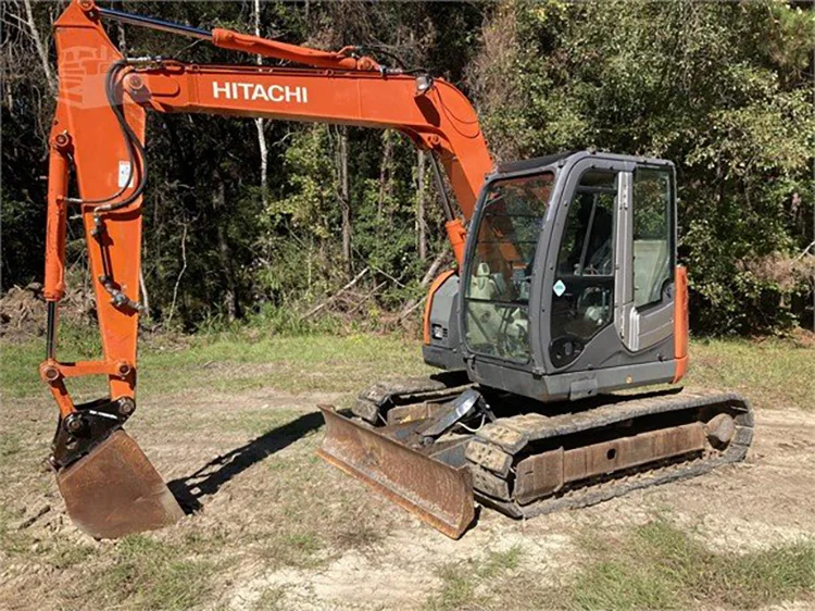 Original 7.5 ton hitachi ex75ur for sale ex75 EX75UR-5 used excavator ZX75 ZX 75 with Isuzu injection engine on sale