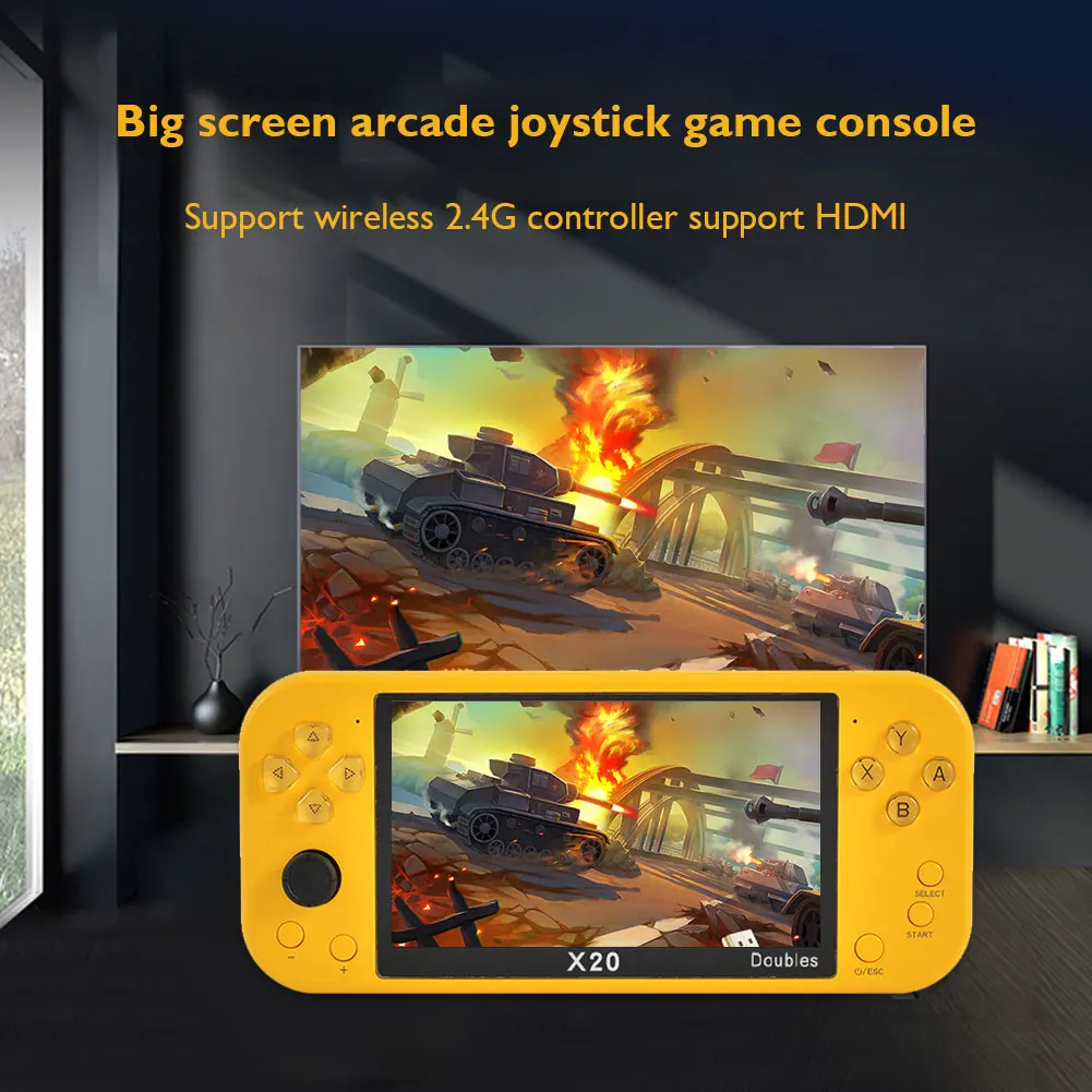 Latest TV Game Console X20 Handheld Portable Retro 5.1 inch classic game console Game Player For Psp
