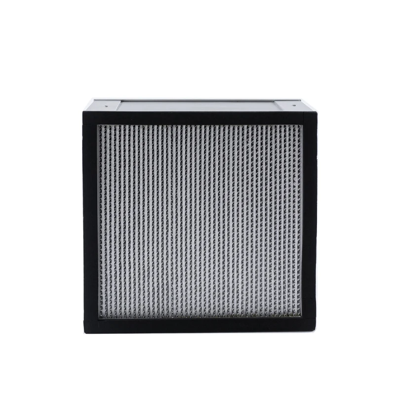 Industrial Filtration Equipment Environmental Glass Fiber Hepa Air Filter With Clapboard