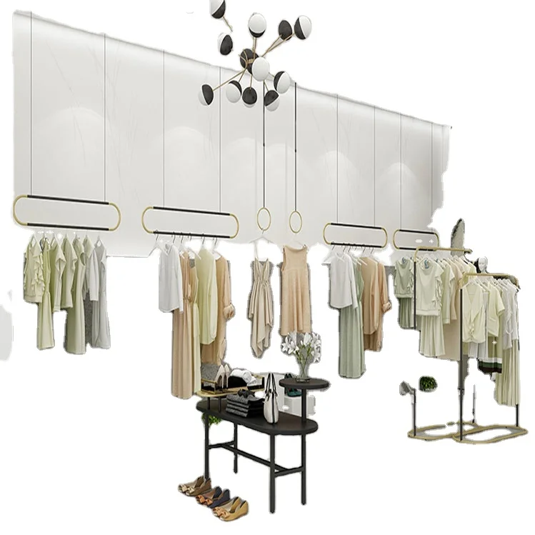 TMJ-784 Custom Retail Store Fixtures Clothing Retail Store Free Standing Standing Display Rack