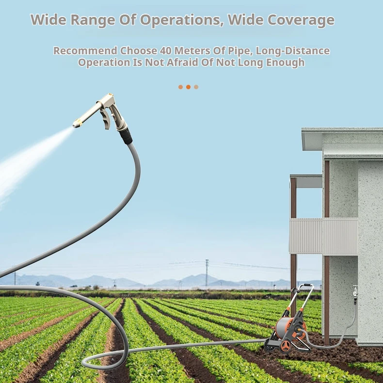 Detailing Cars Wash Gun Pump Set High Pressure Water Tube Cleaner Multi-Function Automatic Water Pipe Rewinder Car Gun Washer