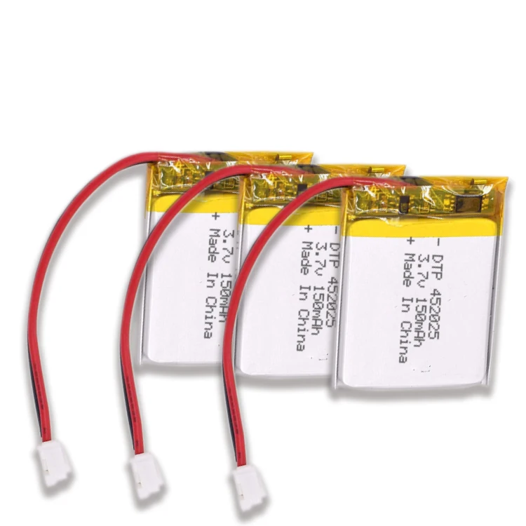 CB UN38.3 Certified AAA Rechargeable 452025 3.7V Mini Fan Batteries Lipo Battery 150mAh Li-ion Battery 3.7V