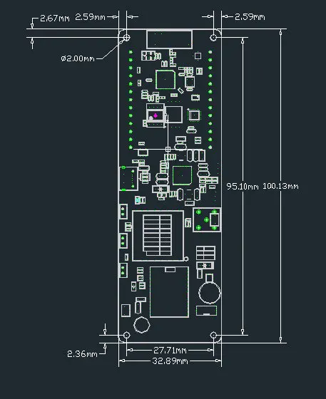 T-Beam V1.1 ESP32 433/868/915/923Mhz WiFi Blue-tooth Module ESP32 GPS  18650 Battery Holder