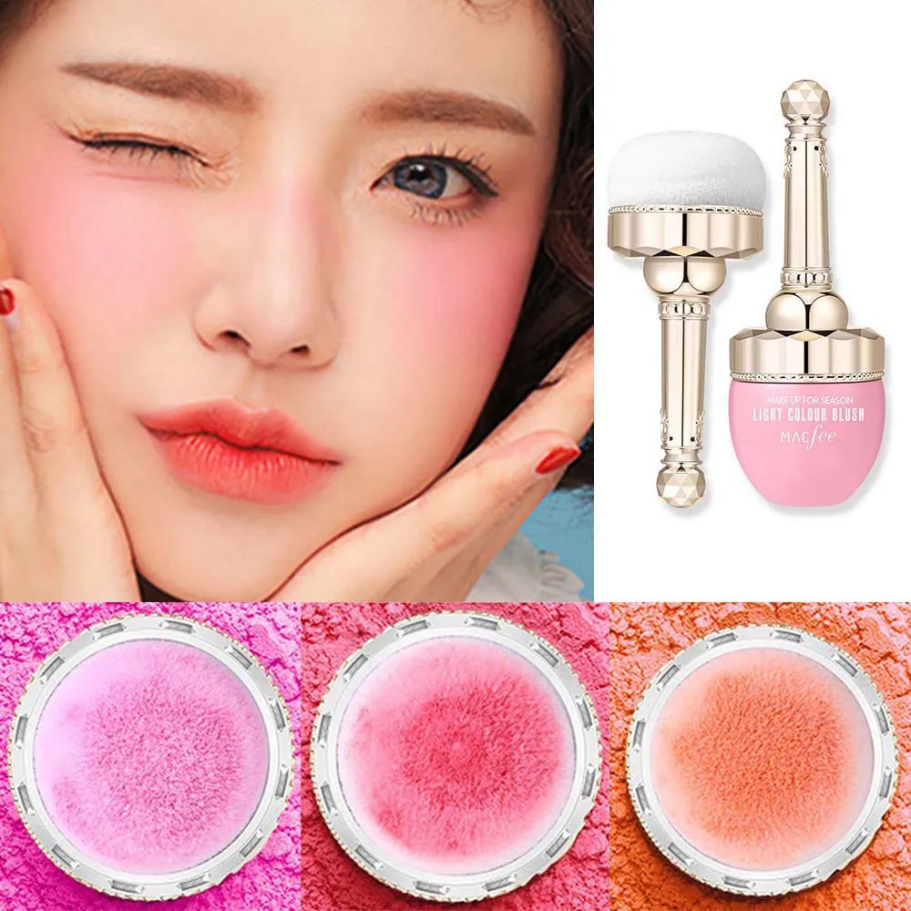 Makeup light colours Blusher Face Powder Pigment Mineral Peach Blush Professional Texture Cheek private label