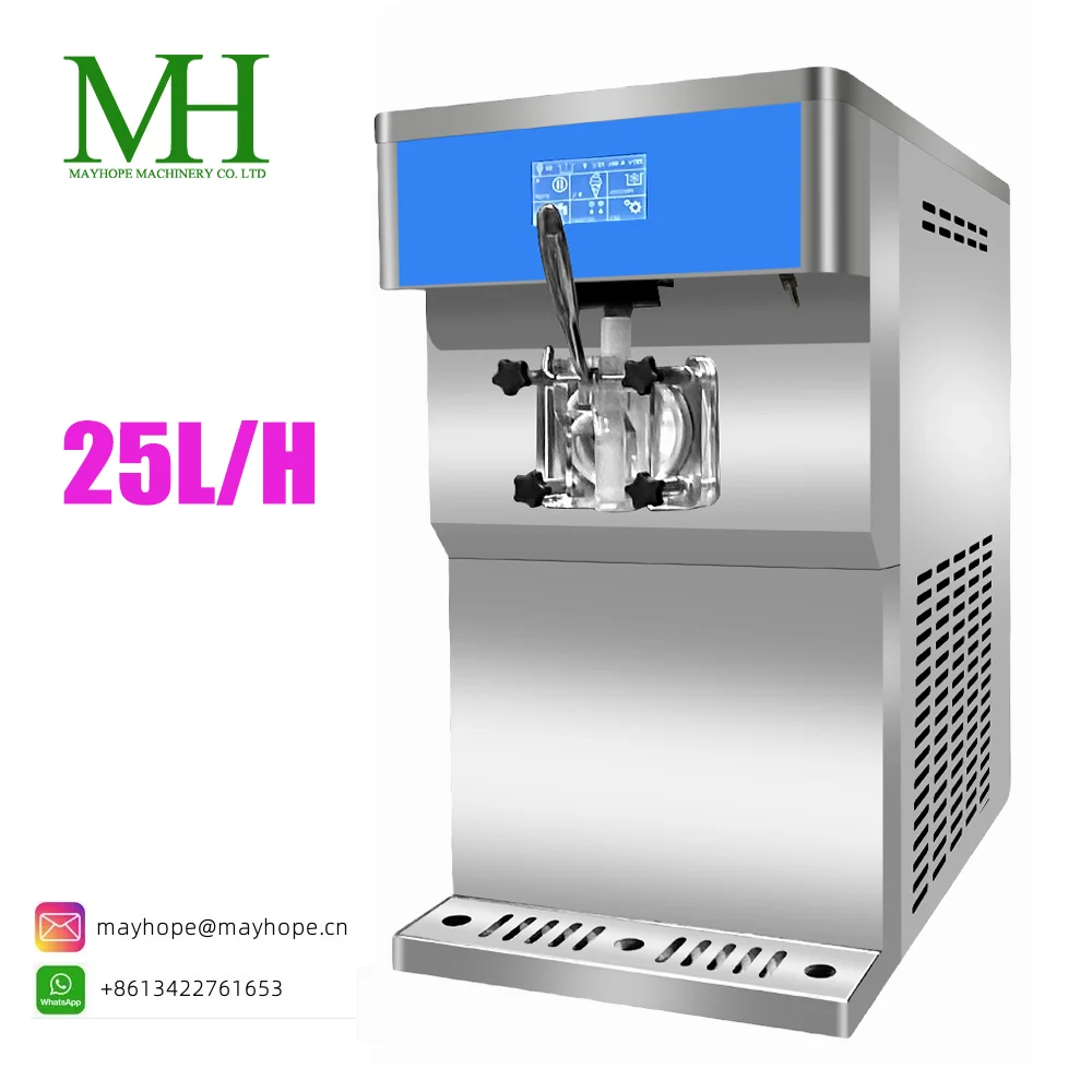 Single Flavor big capacity soft serve ice cream machine with precooling