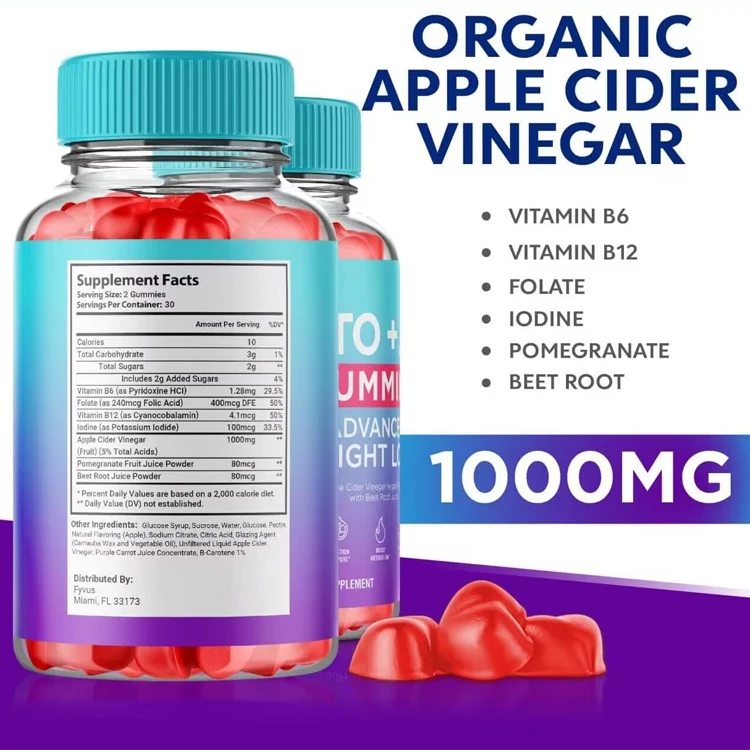 OEM Private Label Custom Flavor Weight Loss Keto Gummies Ketogenic Mct Energy Gummies