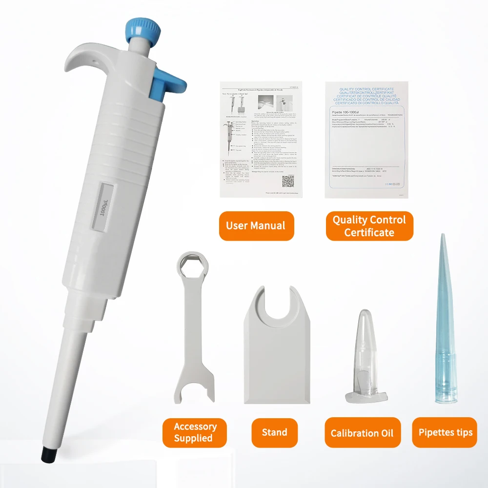 ONILAB MPP Fixed Volume Fully Autoclavable Single Channel Pipettes