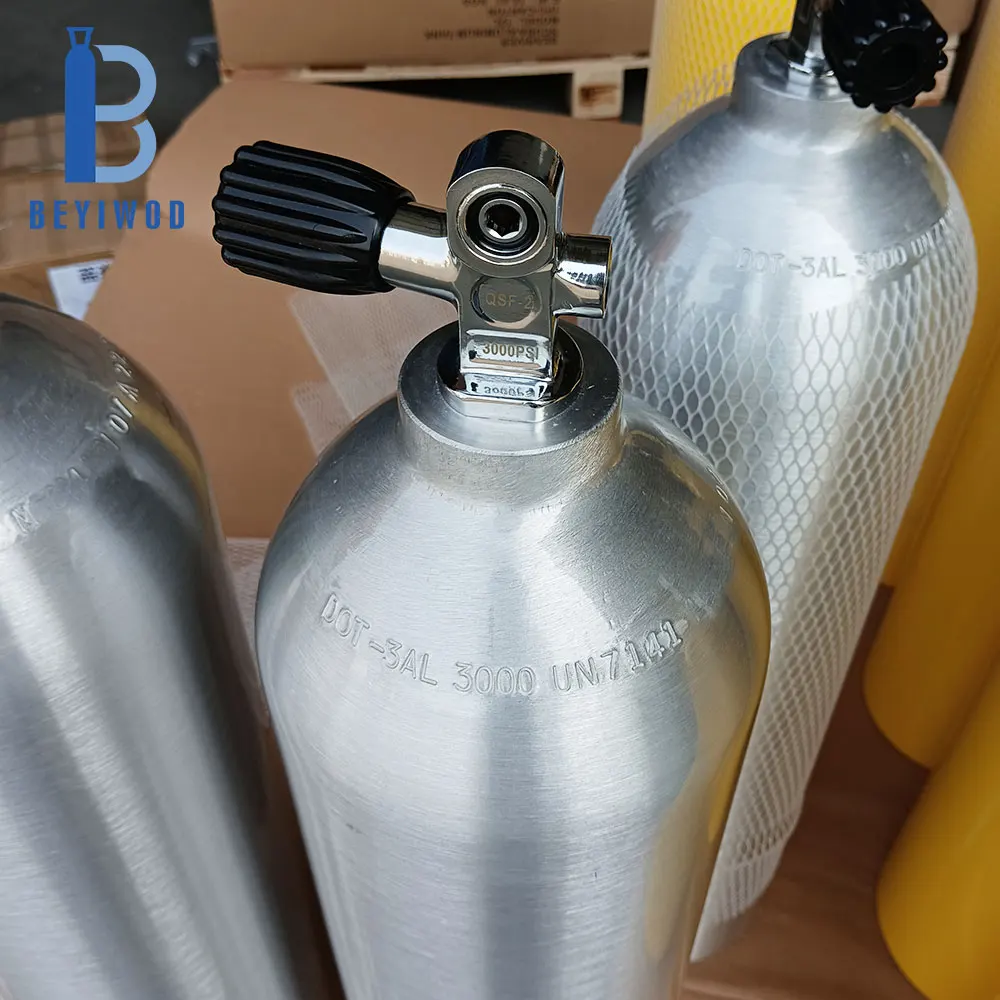 Good Price Portable 8L 11.1L 12L 200bar 3000psi Diving Equipment Underwater Breathing Oxygen Air Seamless Aluminum Scuba Tank