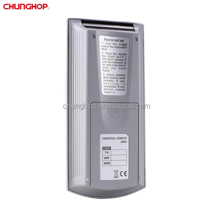 Chunghop E93 Big Panel Design Combination TV SAT DVD 3 in 1 Smart Universal IR Remote Control