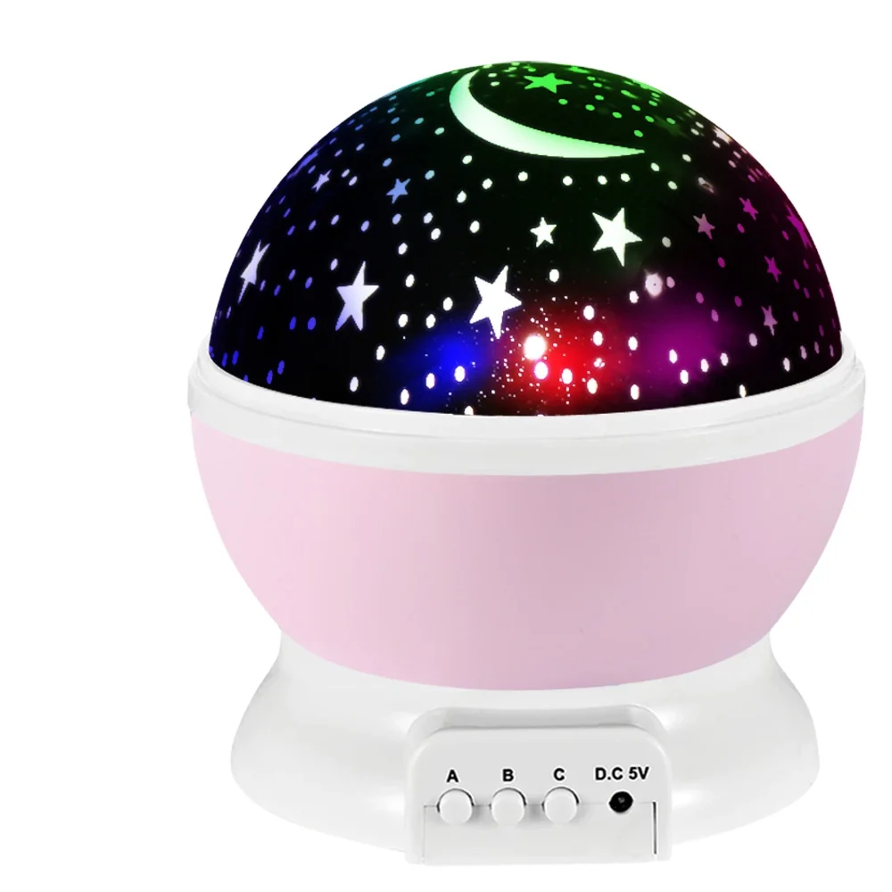 Светодиодные ночники для спальни, звездное небо, вращающаяся галактика, океанская мечта, атмосферный свет, детский подарок на день рождения, праздничные подарки