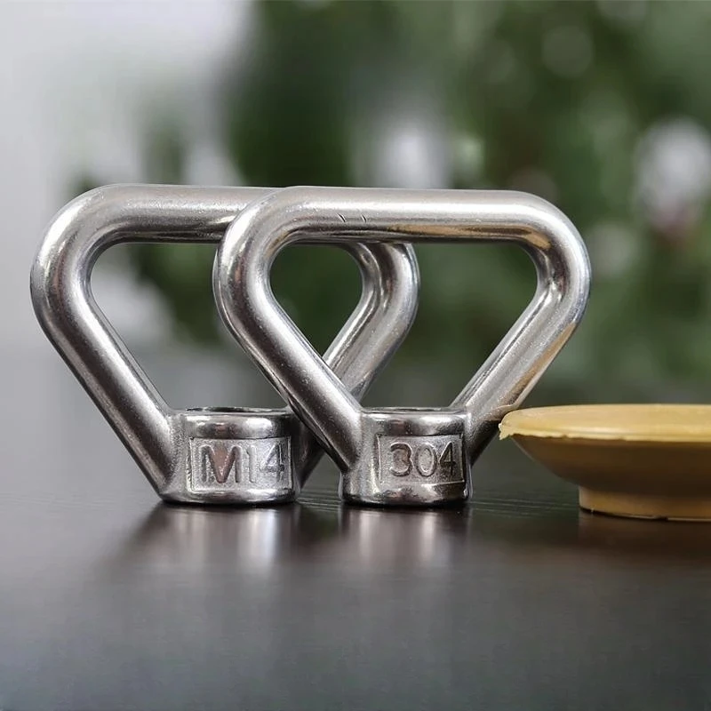 Triangle Lifting Eye Nut M8 M10 M12 M14 M16 M20 M24 304-A2 Stainless Steel Trapezoid Thread Rings Fit For Handle Bolts