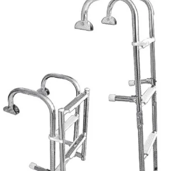 Boat Ladder 3 Step Under Telescoping Slide Rail Ladder Boarding Dock Ladder