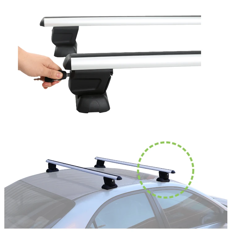 Treasurall RB009B universal roof rack cross bar with lock