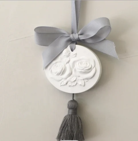 Popular Wedding Gift Customized Oval Scented Ceramic Aroma Stone Perfumed Fragrance Oil Diffuser Aroma Plaster Ceramic