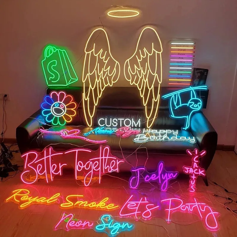 Wholesale Custom Led Neon Lights Birthday Party Wedding Bar Bedroom Home Decor Neon Lights