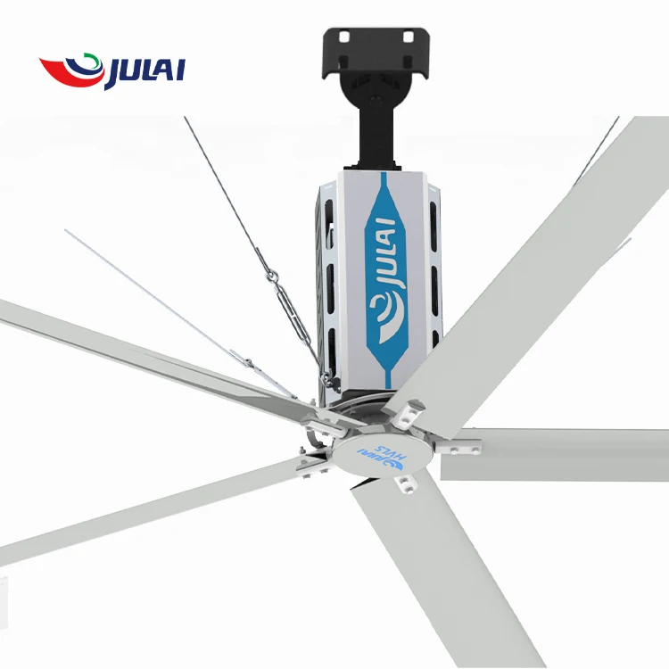 JULAI OEM 6.1m/20ft Energy saving giant industrial ceiling HVLS fan