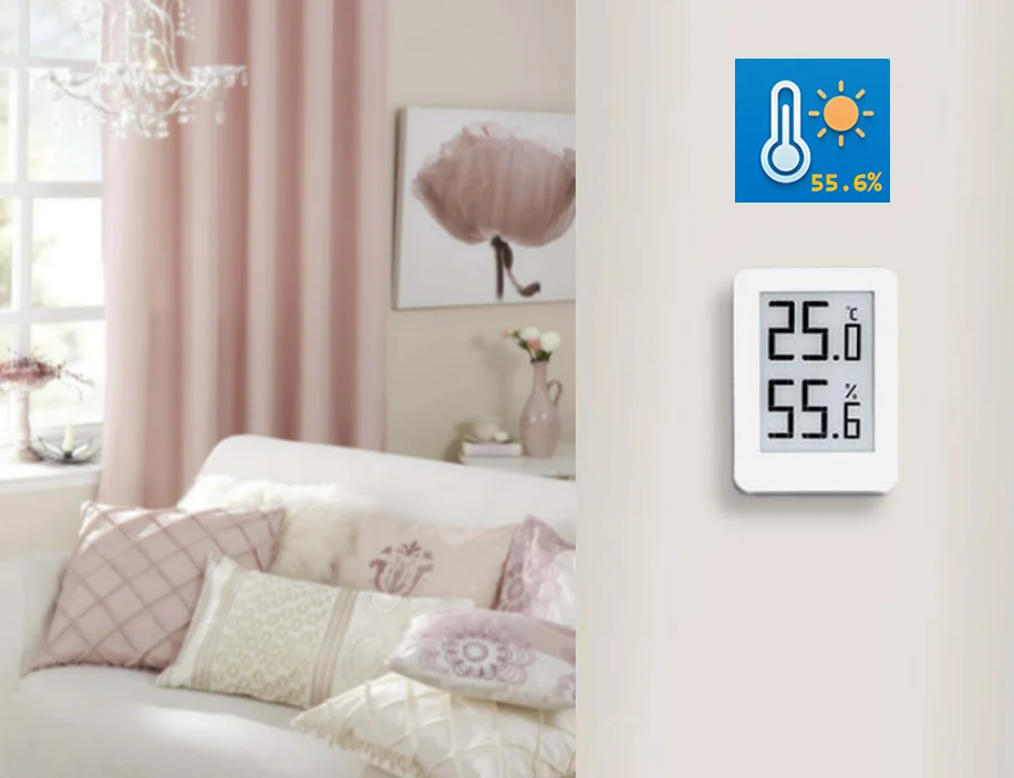 Cheapest E-paper thermohygrometer 0~50 degree centigrade Temperature Humidity Recorder environmental protection thermometer