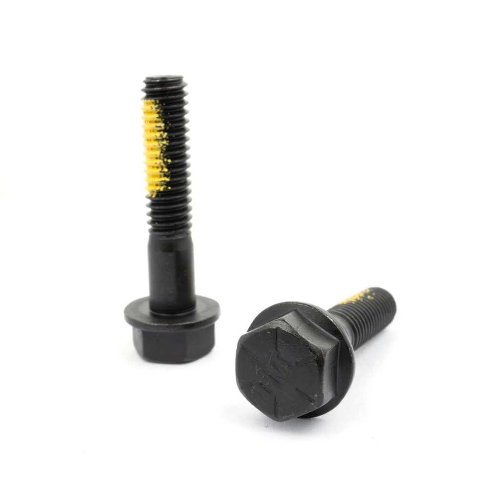 8mm flange shoulder bolt Class 2 4 6 8 Carbon Steel Black Oxide Hex Serrated Flange Bolt With Full Half Thread