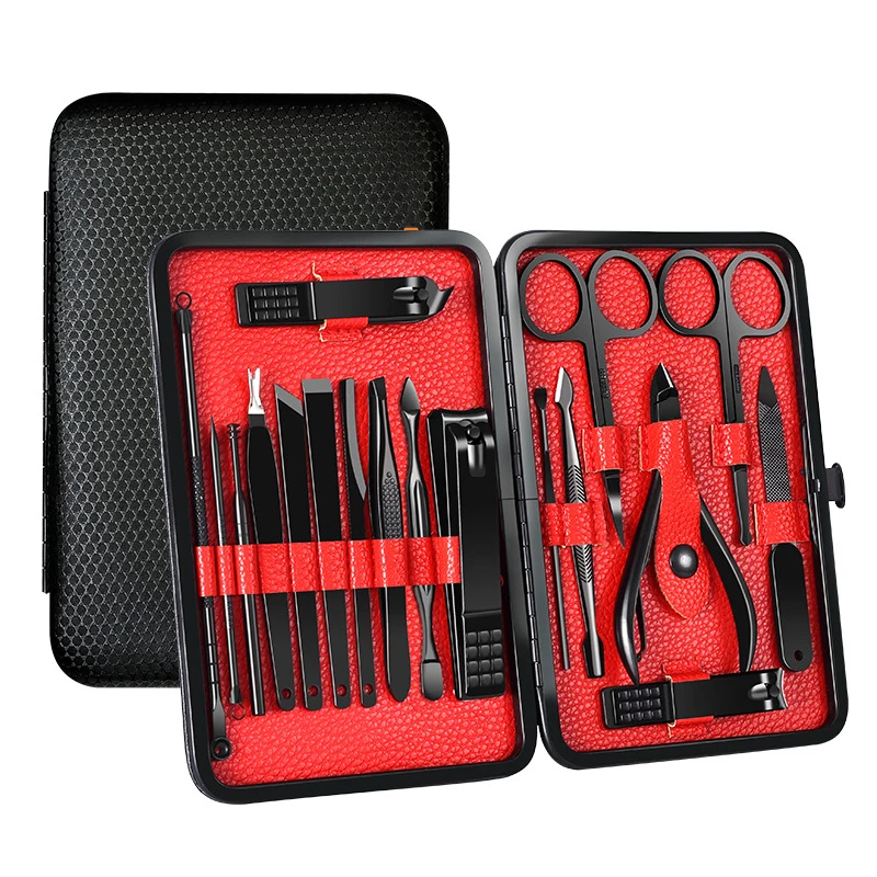 Manufacturer Factory Price  Personalize  Luxury Men 18Pcs Manicure Set