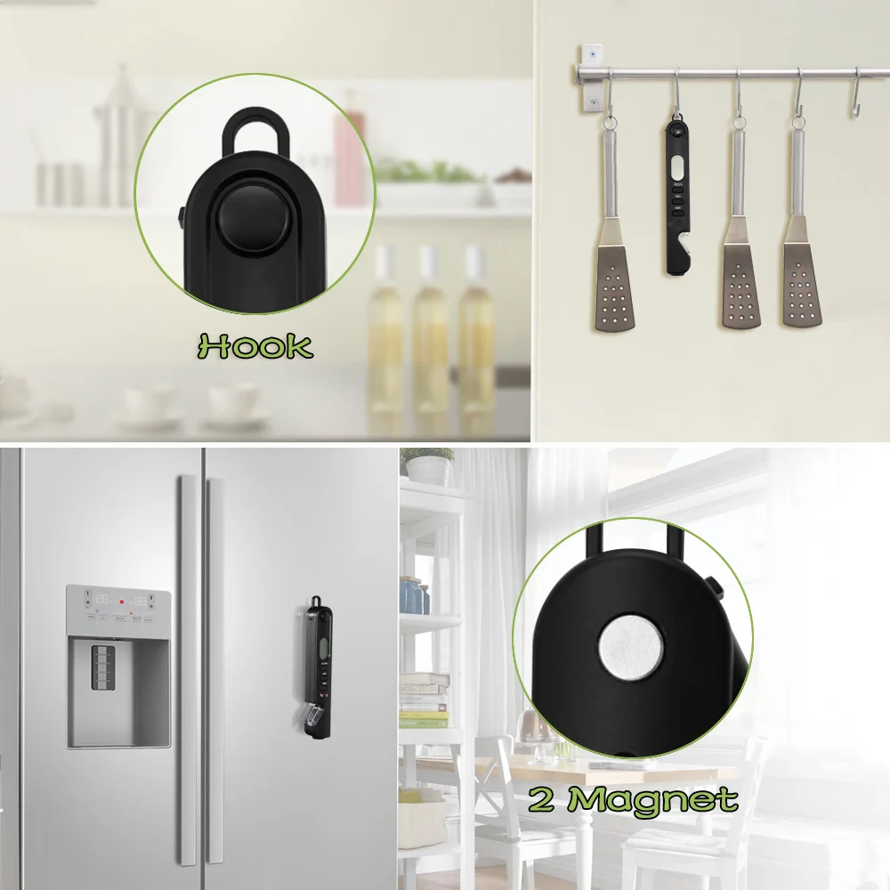 Цифровой складной термометр для приготовления пищи, барбекю, мгновенного считывания мяса