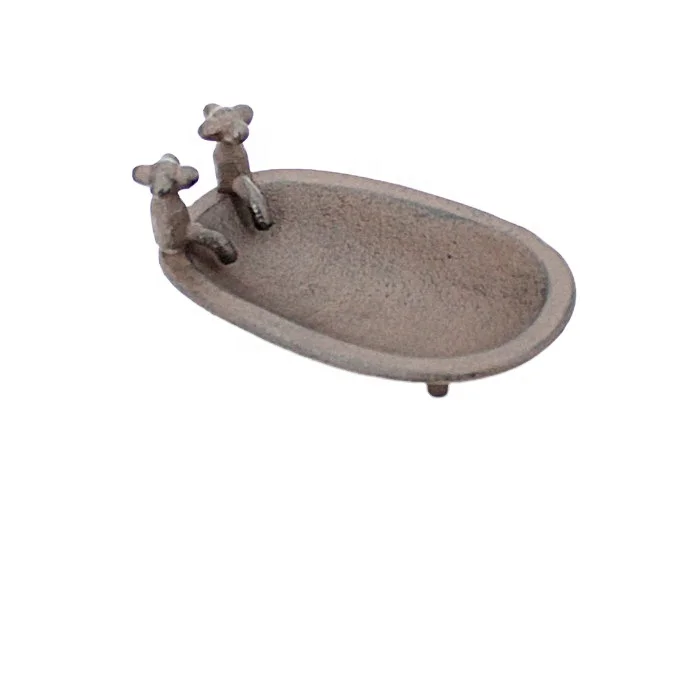 Sanitary Bathroom Series Cast Iron Mini Bathtub Soap Dish