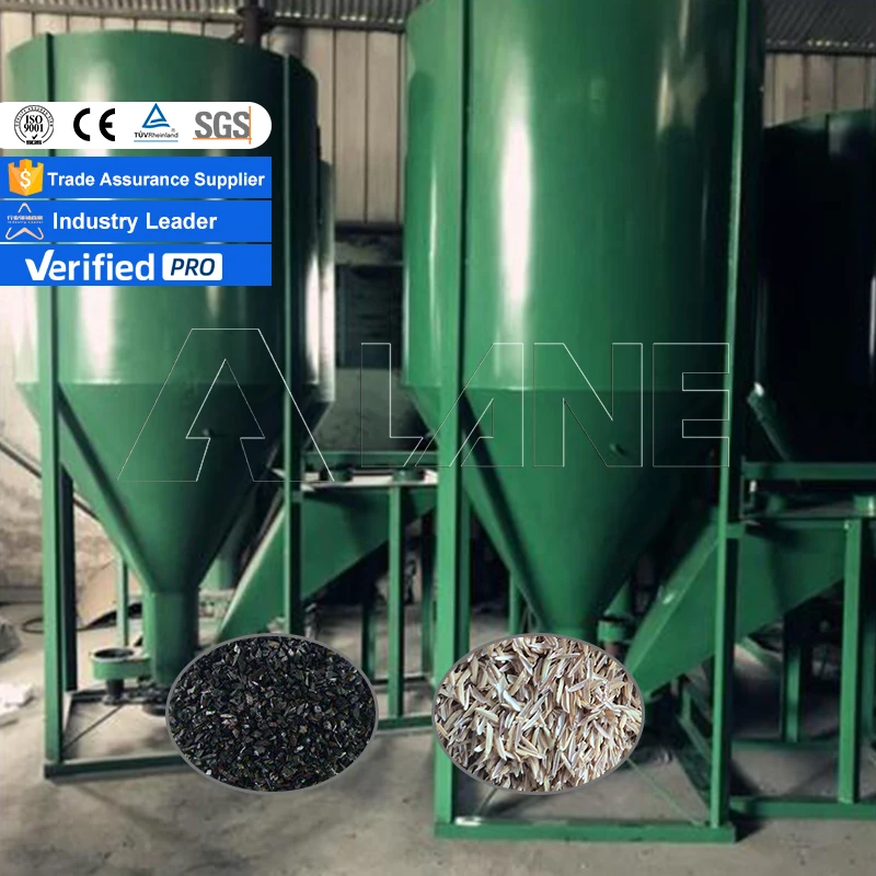 LANE Electric Feed Mixer Hydraulic Feeding Portable Wood Crusher Chicken Feed Grain Corn Crusher