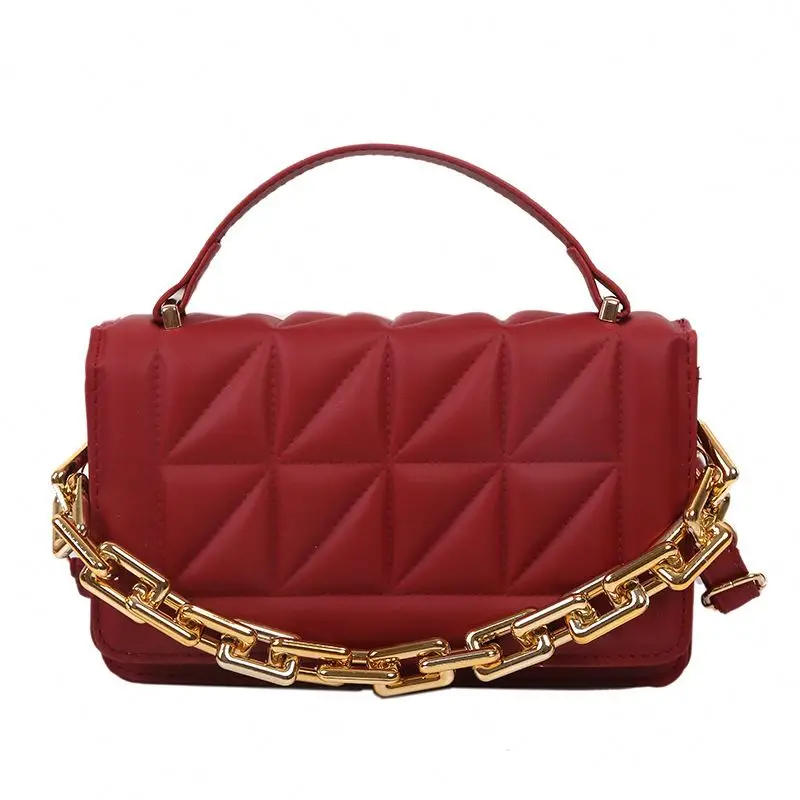 2022 New Arrival High Quality Pu Handbag Fashion One Shoulder Crossbody Bag Indentation Stone Tote