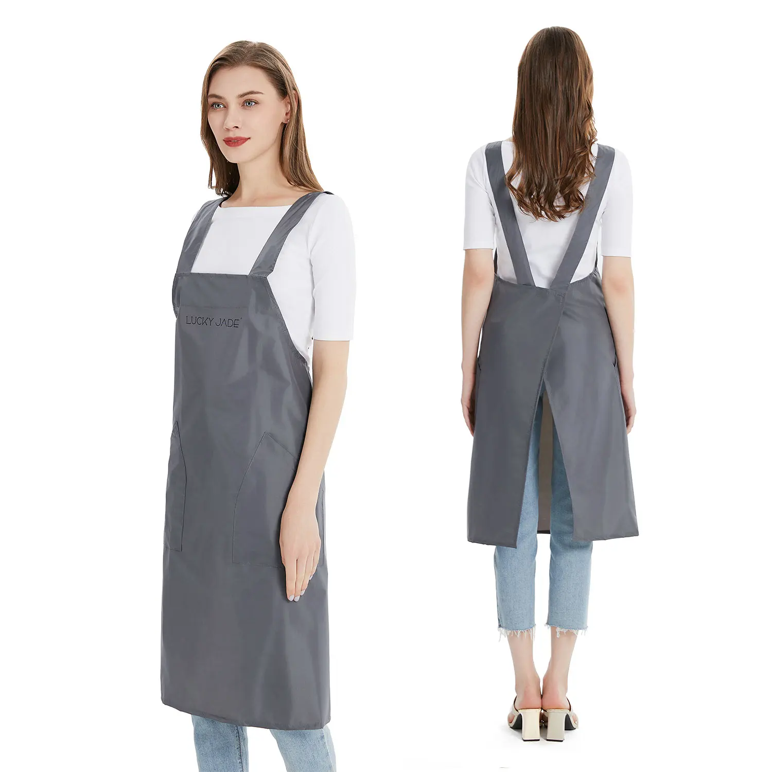 Water-proof Simply Beauty Salon Cutting Apron, Custom Stylist Barber Apron 5B7