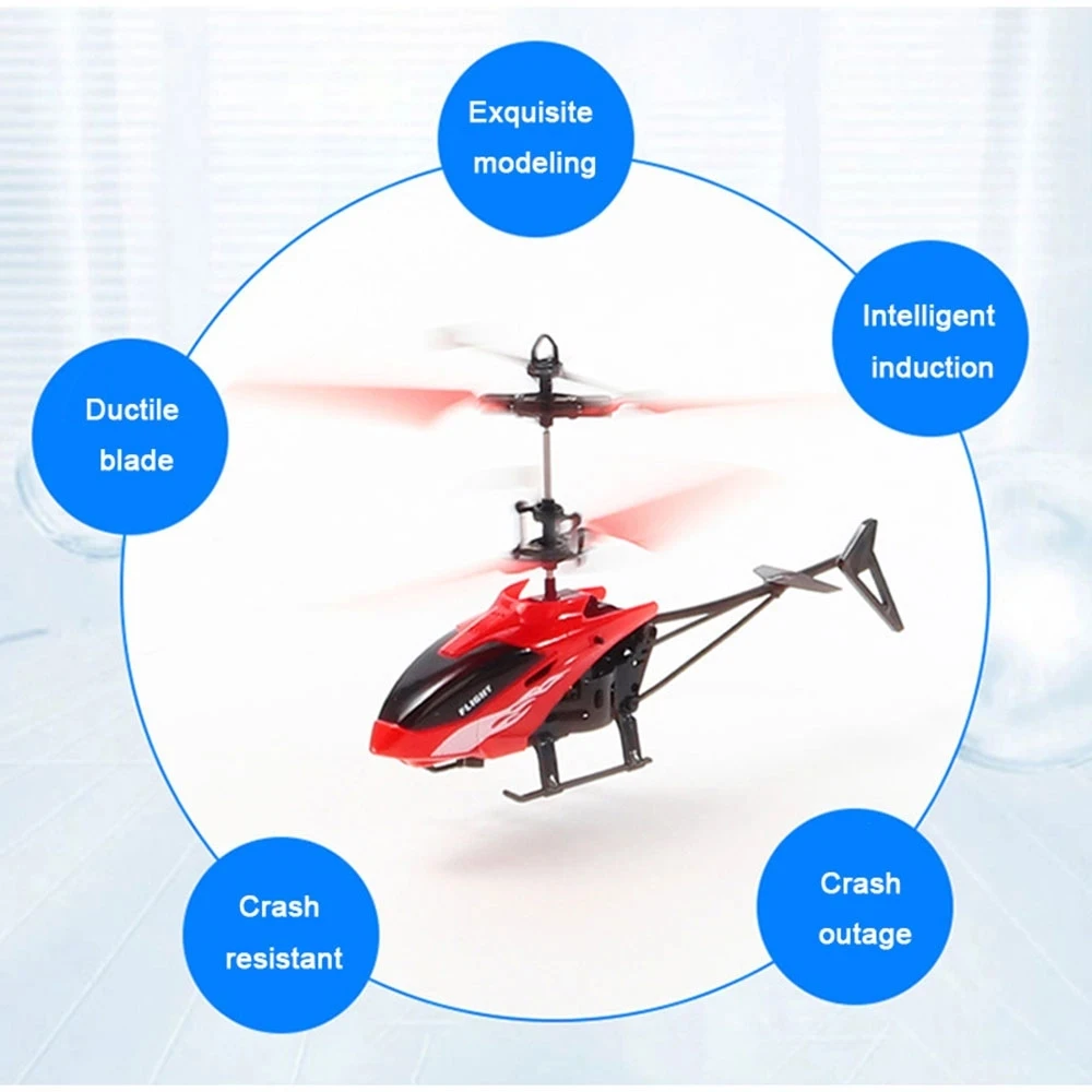 Gesture Sensor Aircraft Model Radio Controlled Hand Glider Electric Plane Airplane Flying Rc Mini Helicopters Toy For Kids