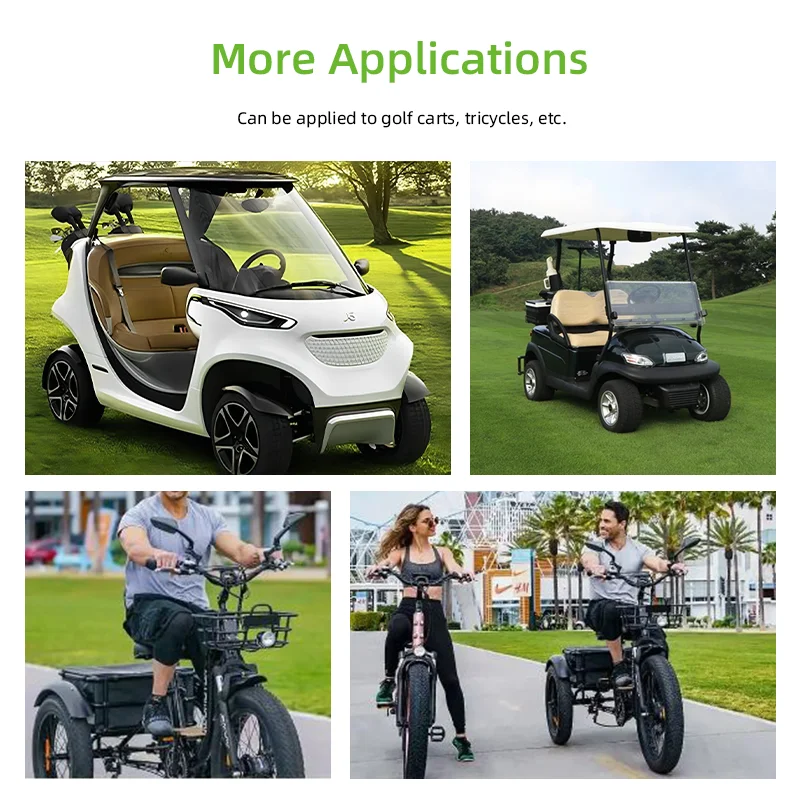 Bluetooth Bms Lcd Display Electric Tricycle Lifepo4 Battery 36 volt 48v 72v 100ah 200ah 300ah Golf Cart Lithium Battery