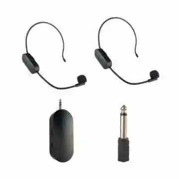 Factory direct 2.4G Wireless Microphone Headset Rechargeable Recording Microfone For Voice Amplifier, Camera Recording, Speaker
