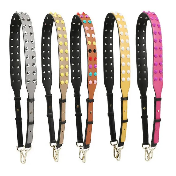 MeeTee B-S122 изготовленным на заказ логосом регулируемые плечевые сумки из натуральной кожи Аксессуары заклепки; Сумке из искусственной кожи; С ремешком