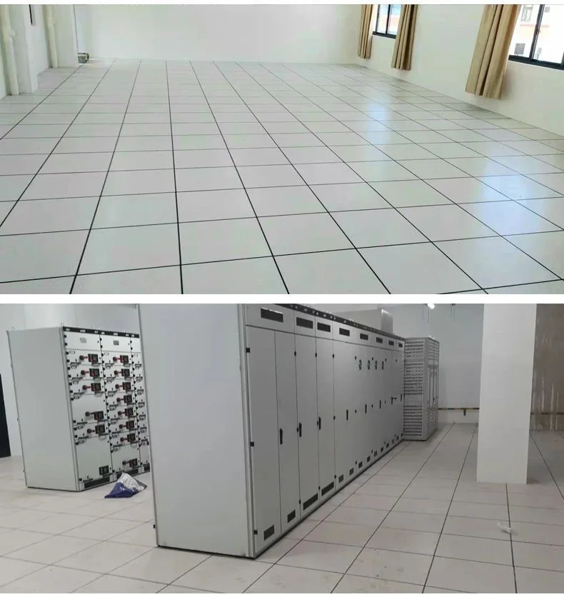 Modern Design Calcium Sulfate Anti-Static Raised Access Flooring Data Centers Computer Rooms HPL/PVC Ceramic Finish Steel Metal
