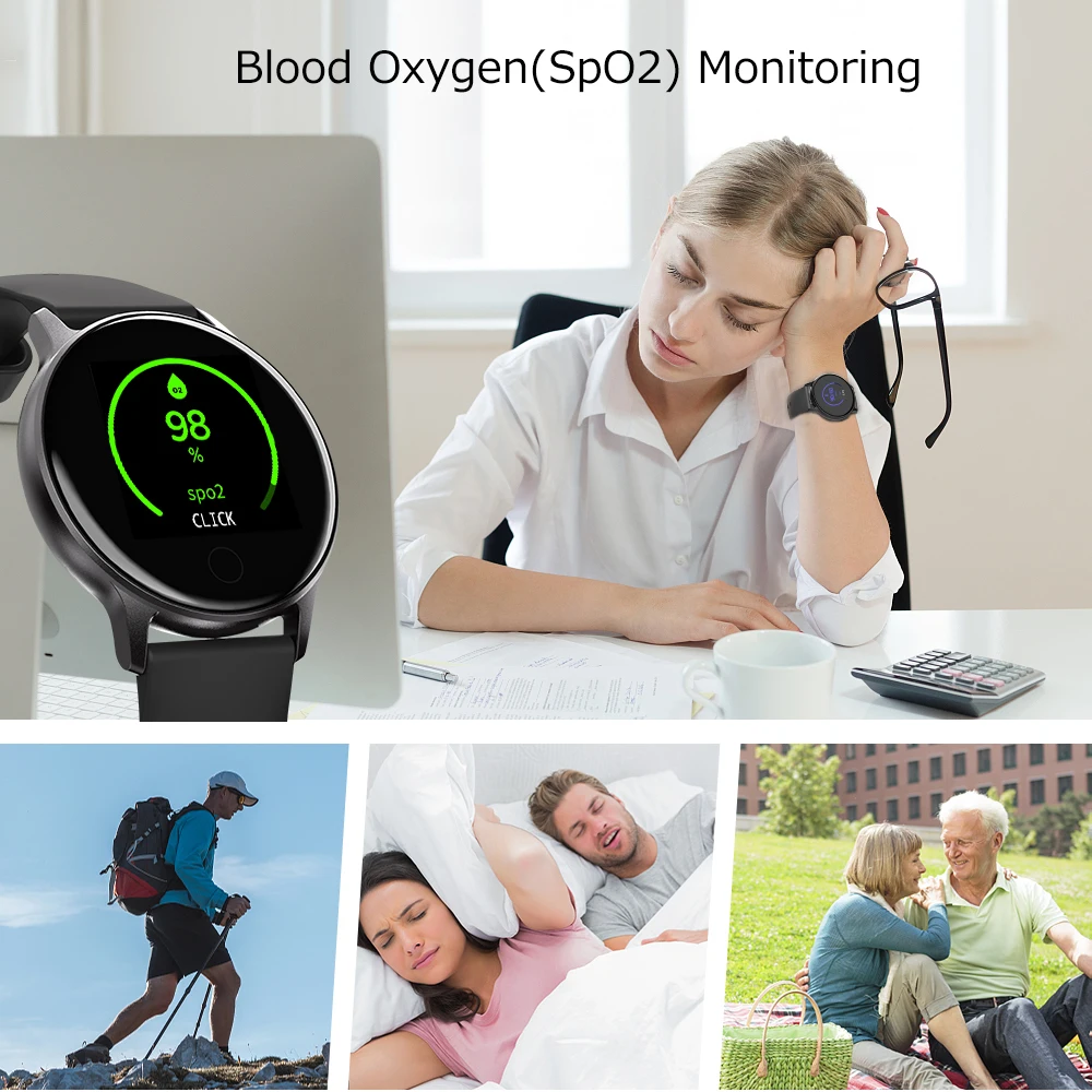 
UMIDIGI Uwatch 3S Smart Watch Men Women 5ATM Waterproof Fitness Tracker Sport Band Heart Rate Sleep Monitoring For Android IOS 