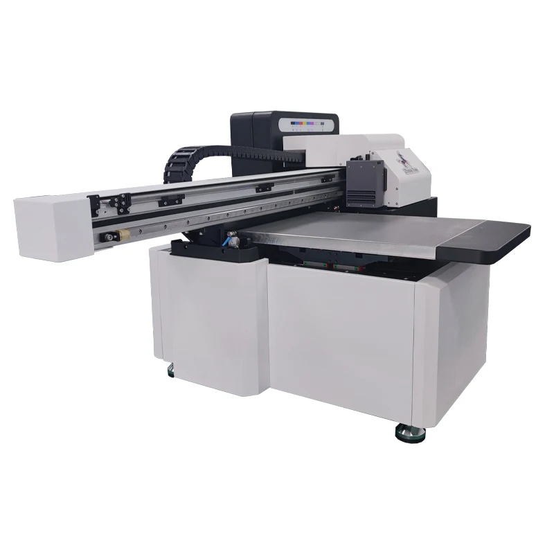 Zhonetree ceramic and card varnish two print heads a3 flatbed uv printer