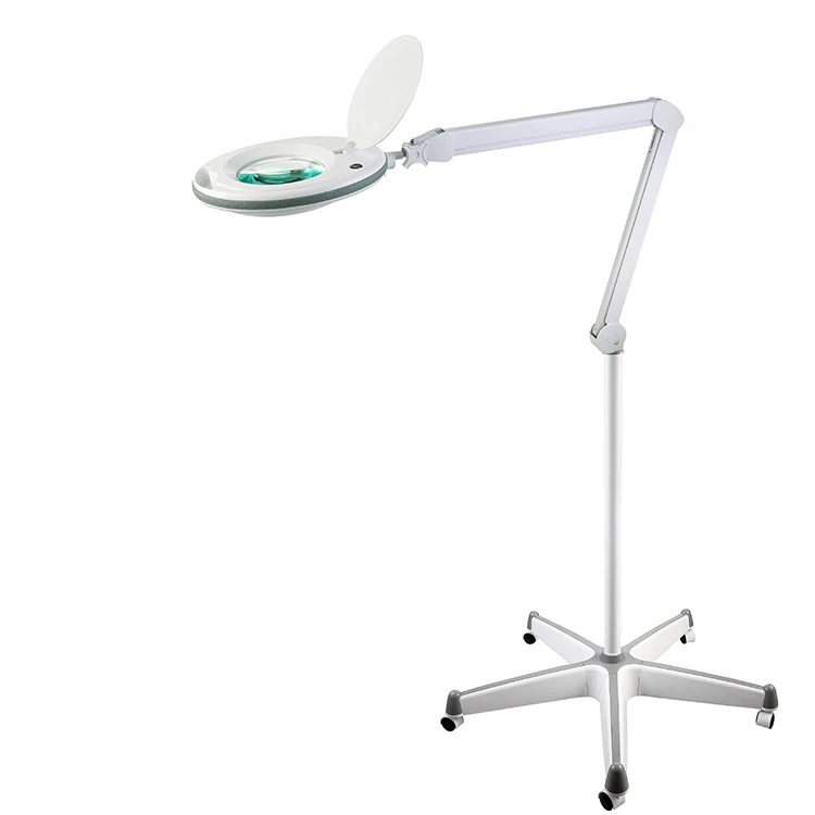 Cosmetic Magnifying Manicure Table Lamp Beauty Salon Magnifying Lamp With Dual Color Brightness Adjustment