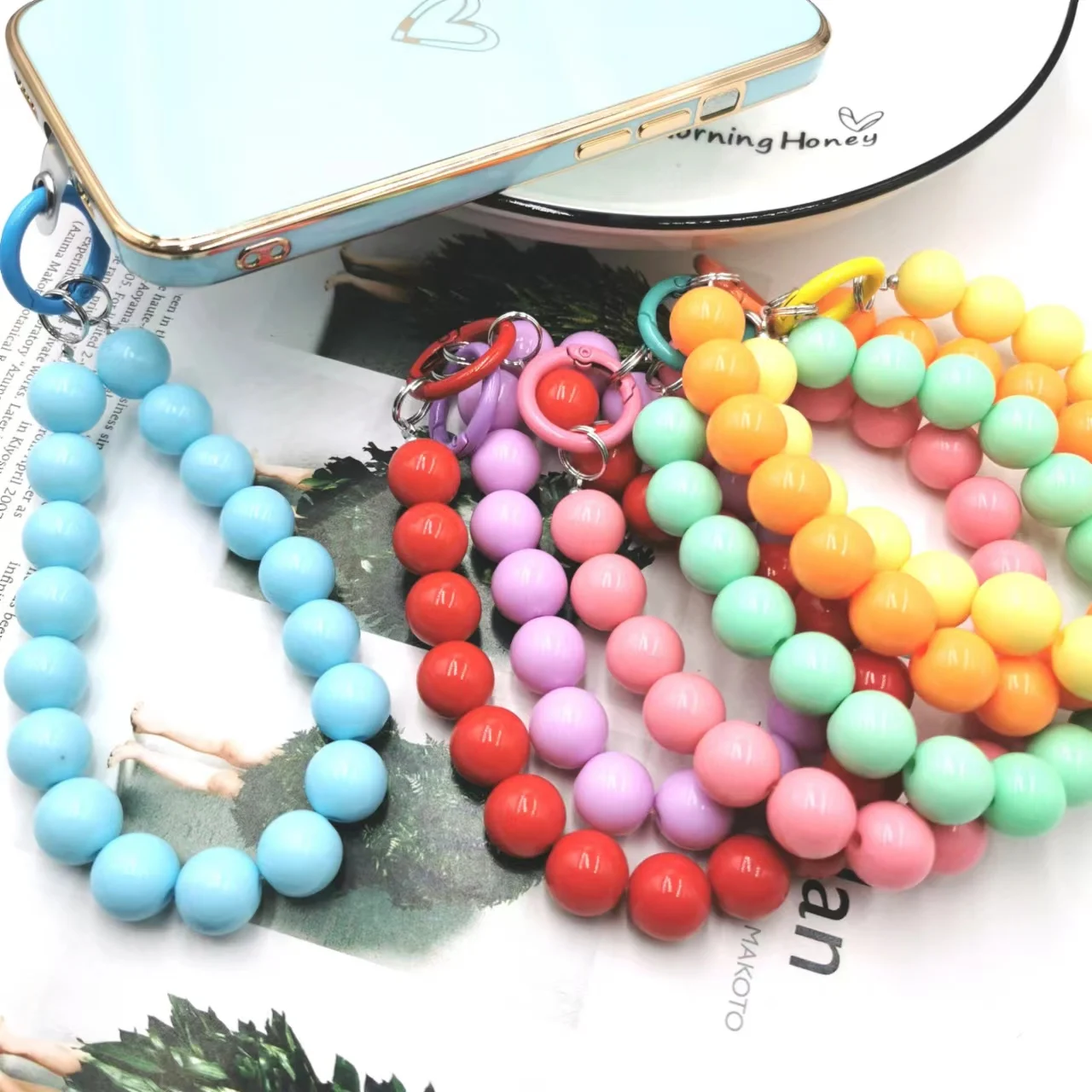 2022 Hot Selling Classic Zinc  Bracelet With Dripping Oil Diy Mobile Phone Case Processing