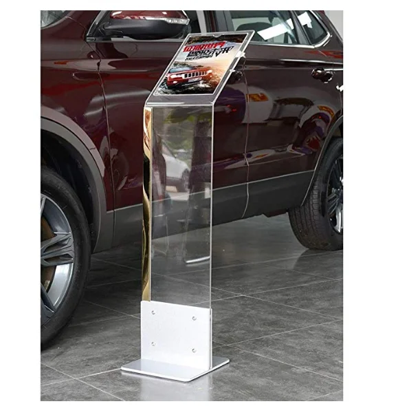 acrylic display stand car price licensing plexiglass parameter brochure holder for 4s shop