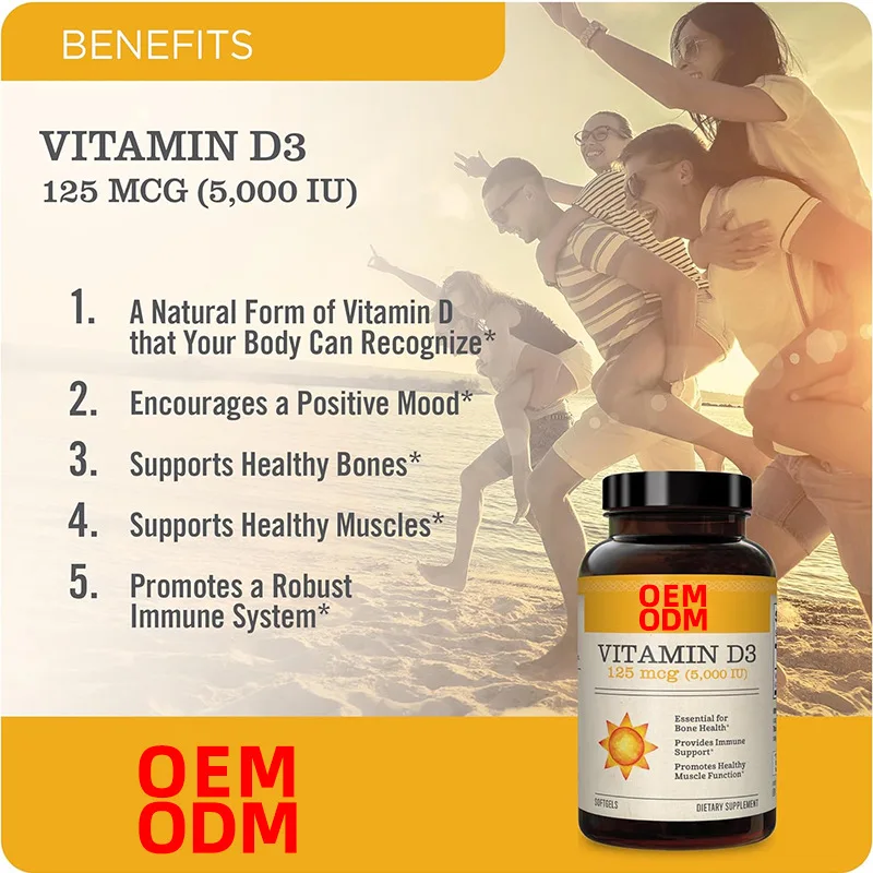 Innovative Vitamin D3 Natural Promote Calcium Absorption And Enhance Immunity Other Health Care Product Supplements