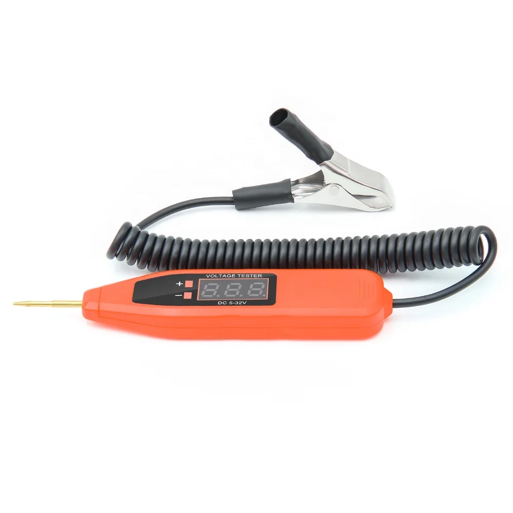 5-32V Digital Car Electrical Test Pen Voltage Tester Power Probe Pencil Repair Automobile Accessories Car Battery Tester