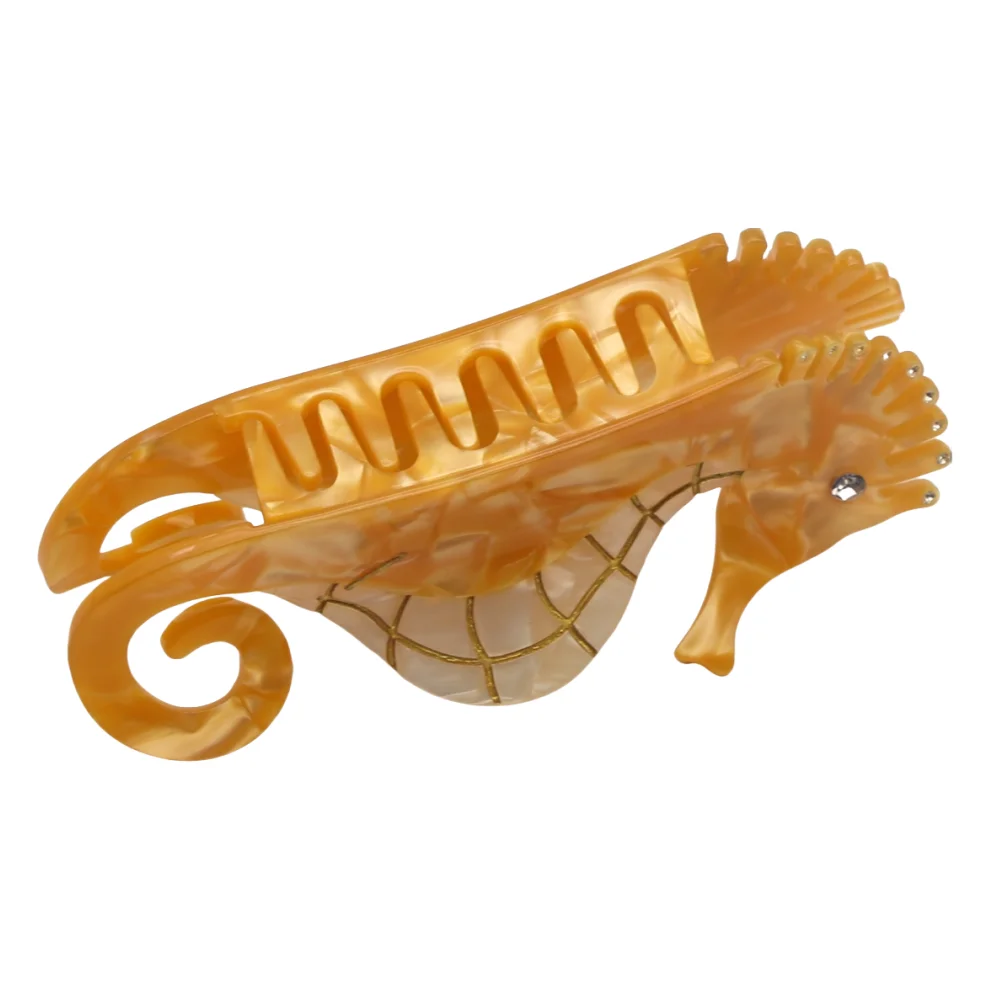 Hippocampus Acetate Plate Acrylic Hairpin Stylish Hair Claws