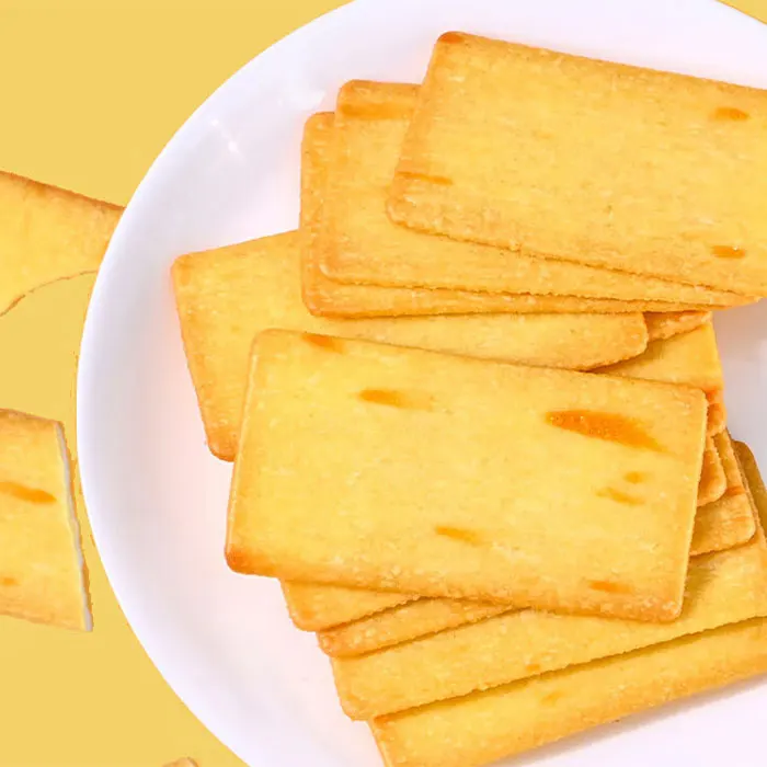 Traditional Chinese delicious pastries meals ready to eat Salted egg yolk crackers Casual snacks