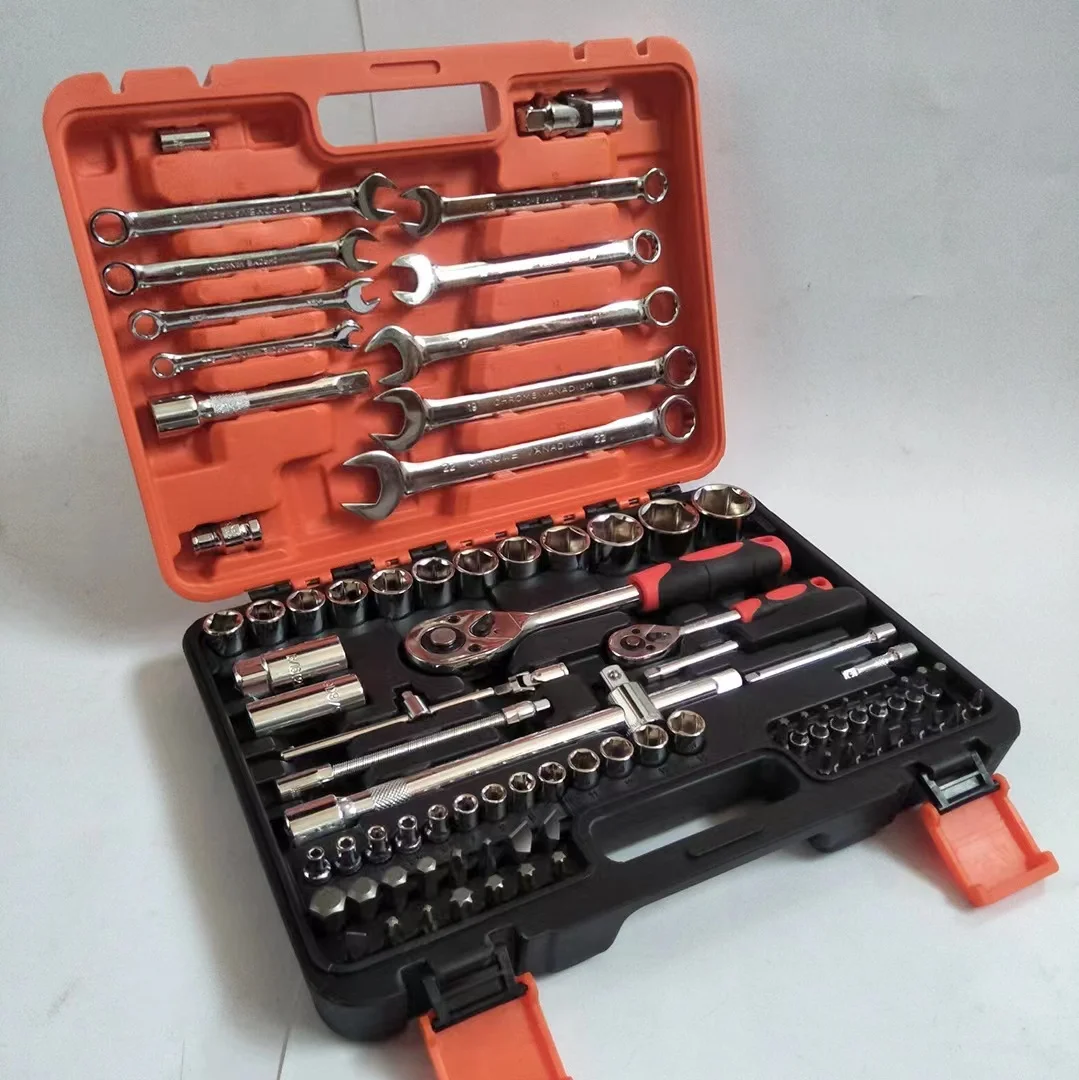 Spot 82PC Chromium Vanadium Steel Automotive Repair Tool Sleeve Set Tool Car Repair hand tool set kit