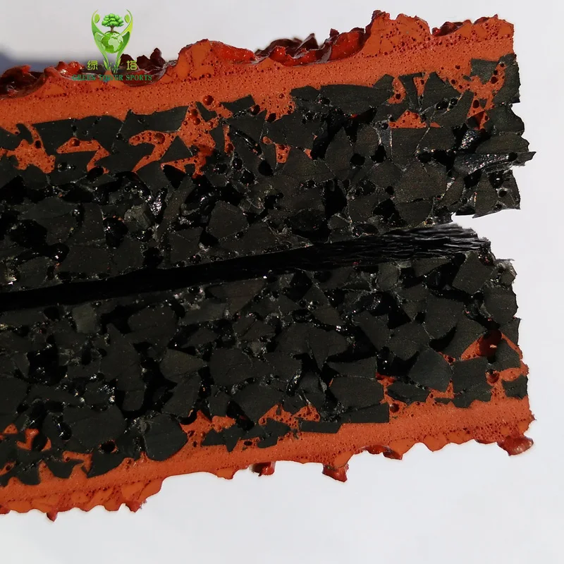 Устойчивый к шипу пластиковый пол Спортивная беговая дорожка для уличной спортивной площадки